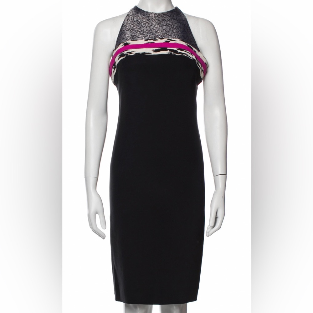 Balenciaga silk dress. Black, pink, silver. Great condition. Size M